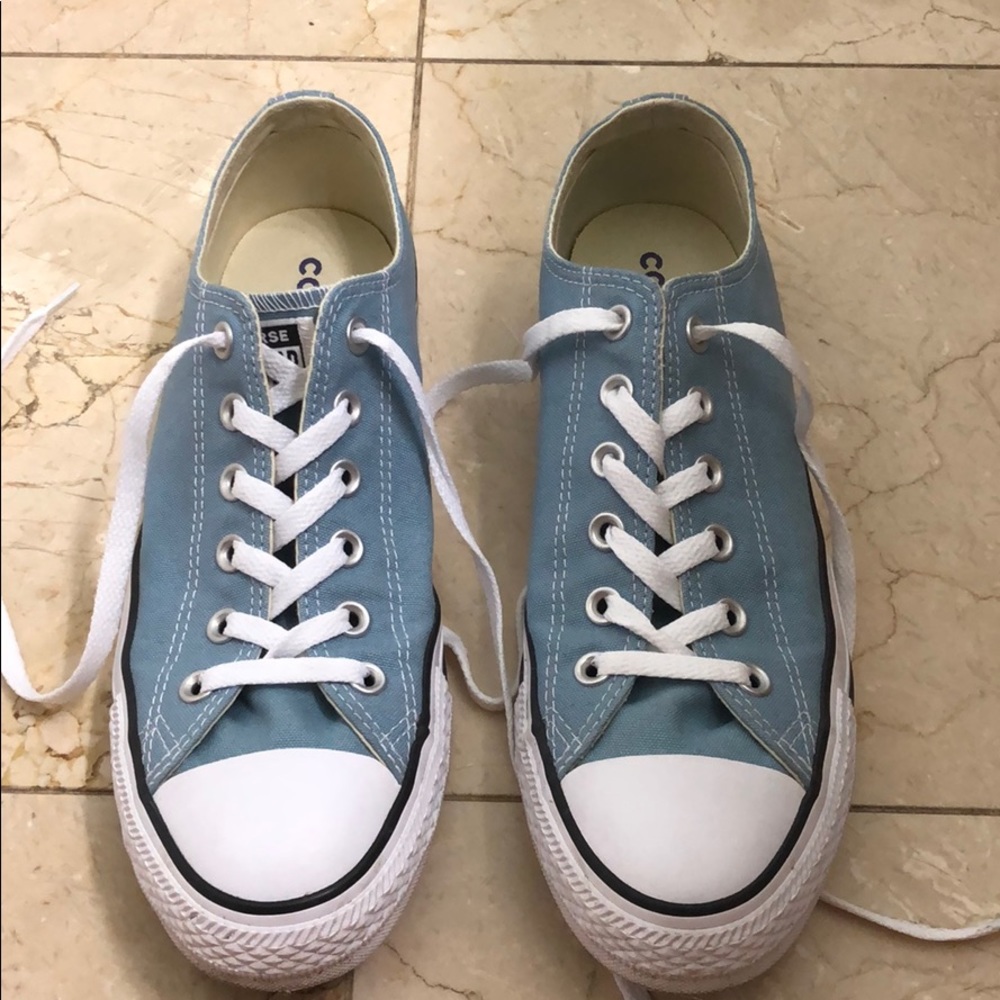 blue converse worn once
